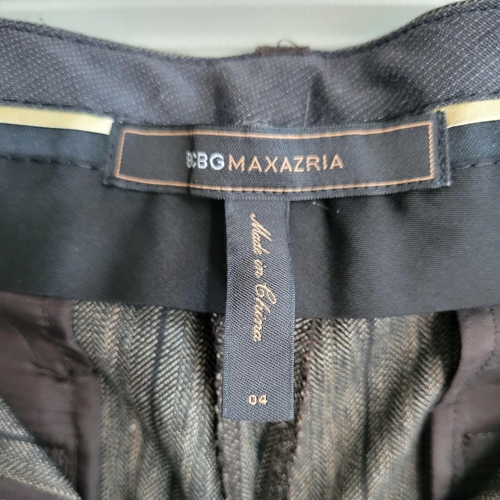 BCBGMaxazria brown pinstripe wide leg trousers Size 4 - Picture 3 of 5